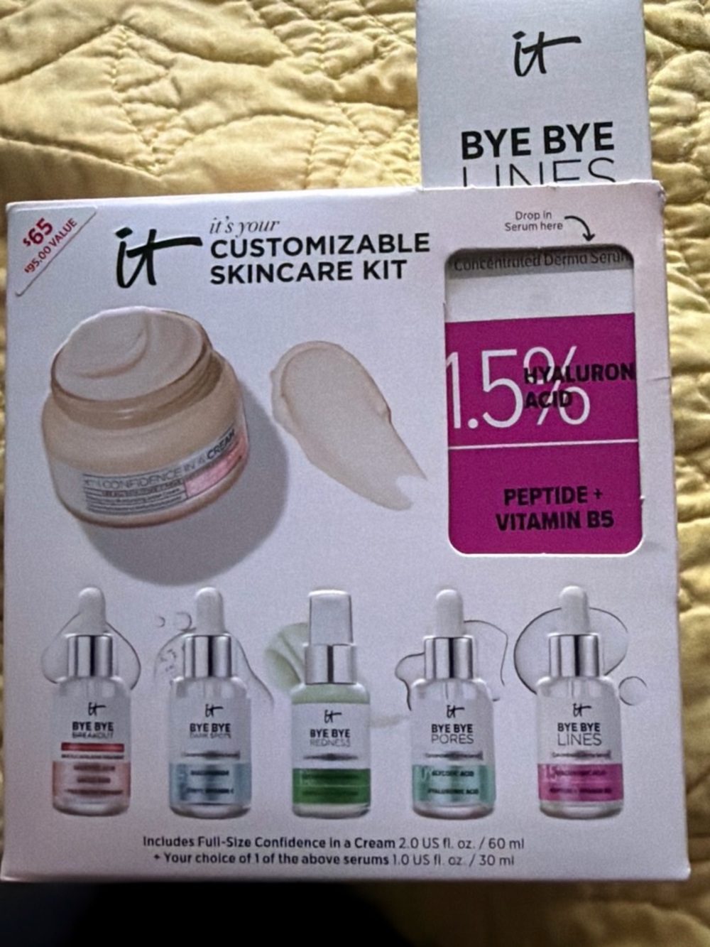 it cosmetics Customizable Skincare Kit with Pink and Green Serum Accents